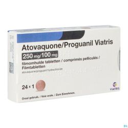 Atovaquone Proguanil Viatris 250/100mg Comp Pell24