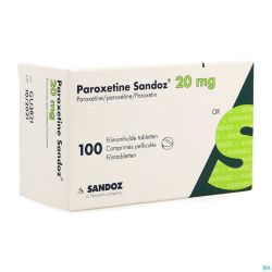 Paroxetine Sandoz 20mg Impexeco C0mp Pell 100 Pip