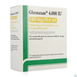 Ghemaxan 4.000ui 40mg/0,4ml Ser Prer. 10+pr.aig.