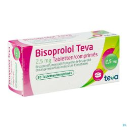 Bisoprolol Teva 2,5mg Tabl 30