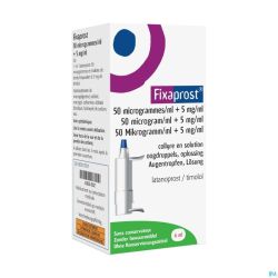 Fixaprost 50mcg/ml+5mg/ml Collyre Sol 6ml