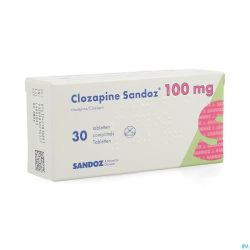 Clozapine Sandoz Comp 30 X 100mg