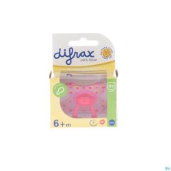 Difrax Sucette Combi Sil Grand+anneau Girl +6m 127