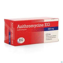 Azithromycine 500 Mg EG Comp Pell 24X500 Mg