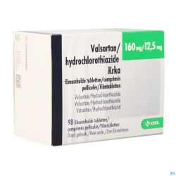 Valsartan Hct Krka 160mg/12,5mg Comp Pell 98