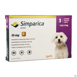 Simparica 10mg Chien 2,5-5kg Comp Croq 3