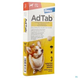Adtab 225mg Chien 5,5kg-11kg Comp A Croquer 3