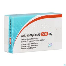 Azithromycin Ab 500mg Comp Pell 3 X 500mg