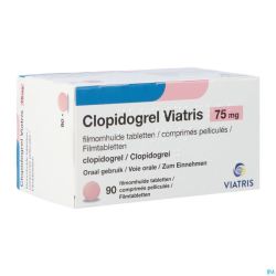 Clopidogrel Viatris 75mg Comp Pell 90