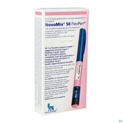 Novomix 50 Flexpen Susp Inj Stylo Prerempli 5