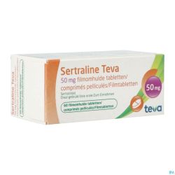 Sertraline Teva 50mg Comp 60 X 50mg