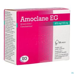 Amoclane EG 875Mg/125Mg Susp.Buvable Sach 20