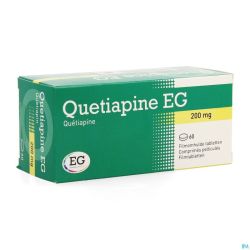 Quetiapine EG Comp Pell 60X200 Mg