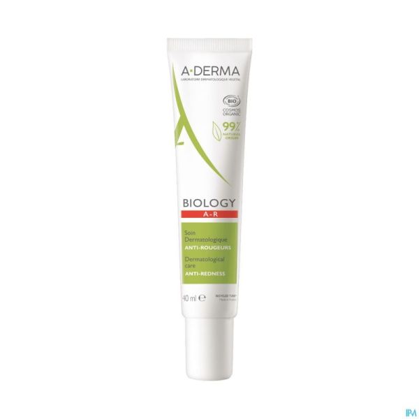Aderma Biology Soin Dermatologique A/rougeurs 40ml