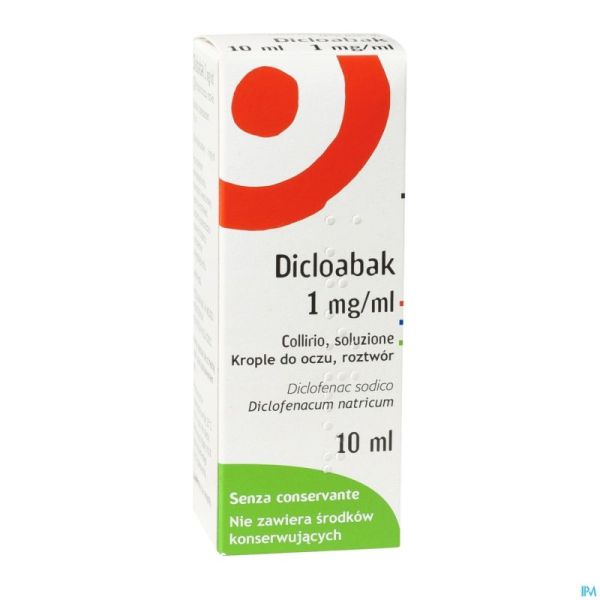 Dicloabak 1mg/ml Collyre En Sol 10ml 0,1%