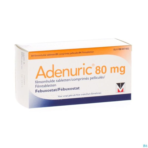 Adenuric 80mg Comp Pell 84 X 80mg