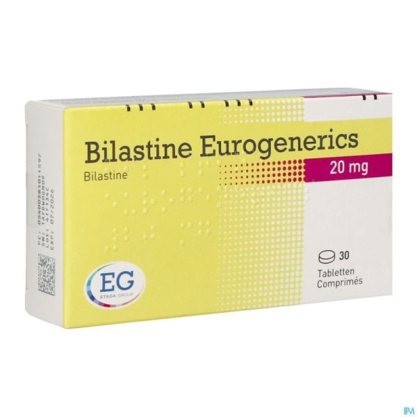 Bilastine Eurogenerics 20Mg Comp 30
