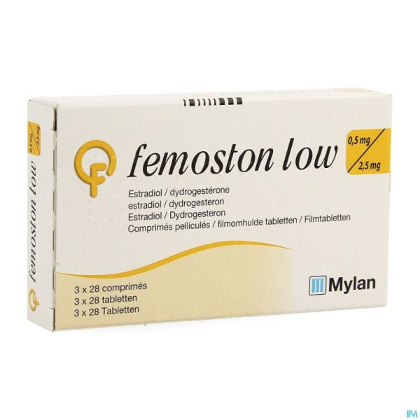 Femoston Low 0,5mg/2.5mg Comp Pell 84
