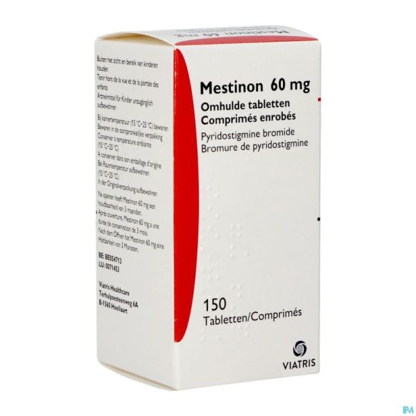 Mestinon Drag 150 X 60mg