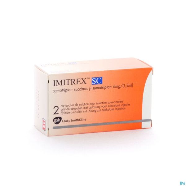 Imitrex Sc Cartouche 2x6mg/0,5ml