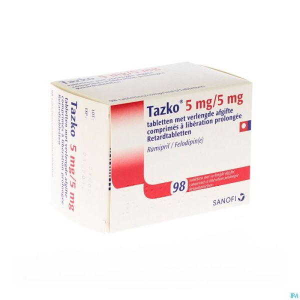 Tazko 5,0/5,0mg Liberat Prolon Comp 98 X 5