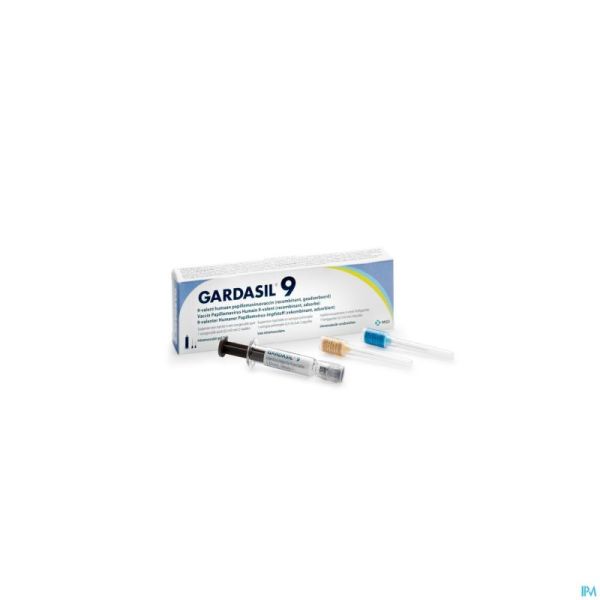 Gardasil 9 Susp Inj Ser Prerempl. 1 X 0,5ml+2 Aig.