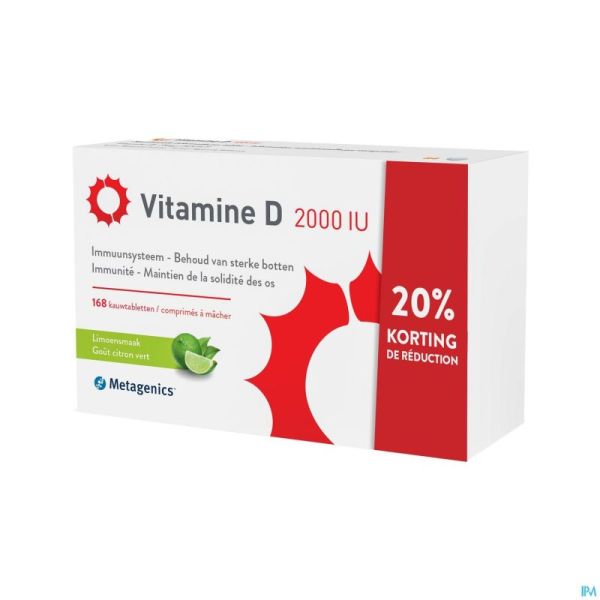 Vitamine D 2000iu Metagenics Comp 168 Promo -20%