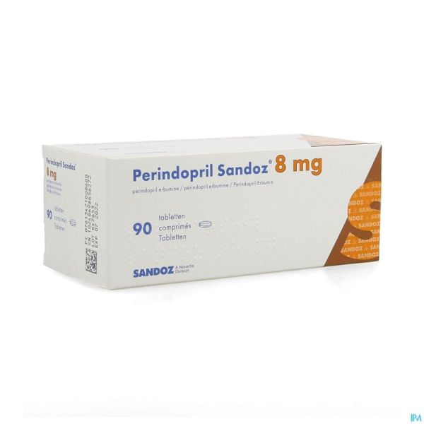 Perindopril Sandoz 8mg Sandoz Comp 90 X 8mg