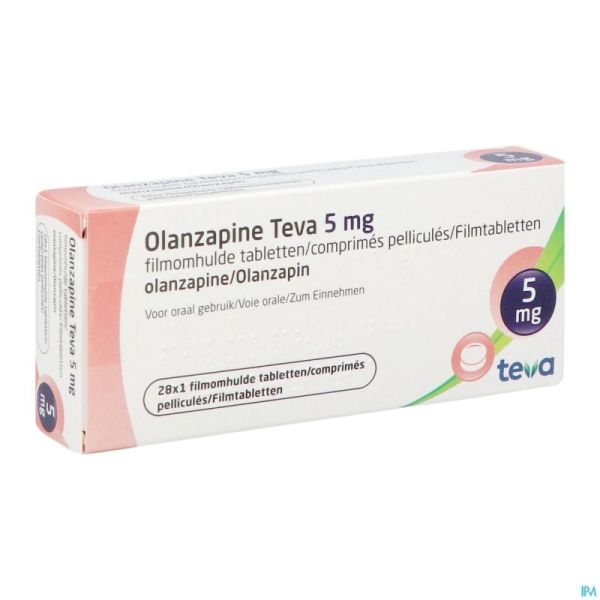 Olanzapine Teva 5mg Comp Pell 28