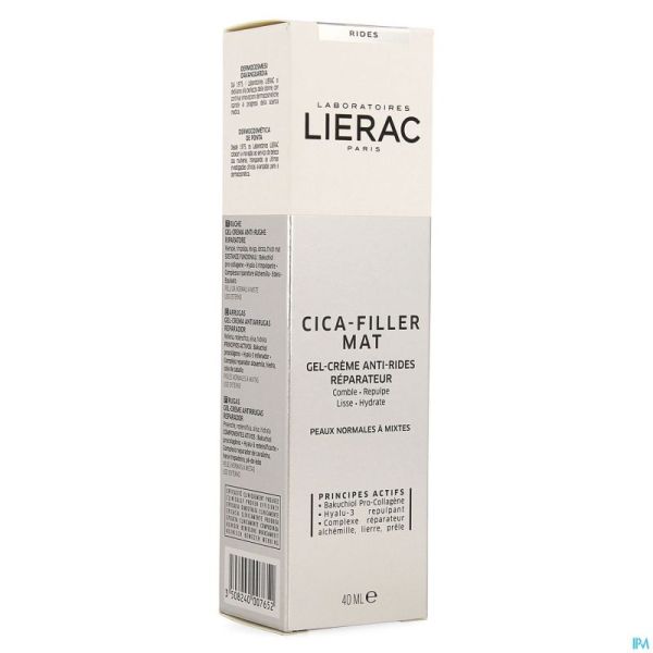 Lierac Cica Filler Gel Cr A/rides Repar. Tube 40ml