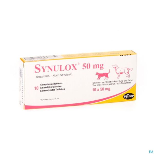 Synulox Comp Appet. 10 X 50mg