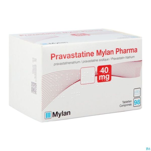Pravastatine Viatris 40mg Comp 98