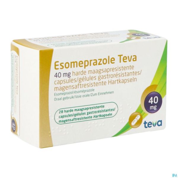 Esomeprazole Teva Caps Gastro Resistant Bl 28x40mg
