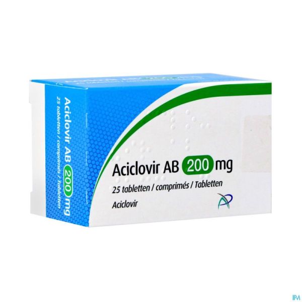 Aciclovir Ab 200mg Comp 25