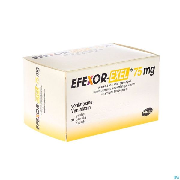 Efexor Exel 75mg Caps Liberation Prolonge 98