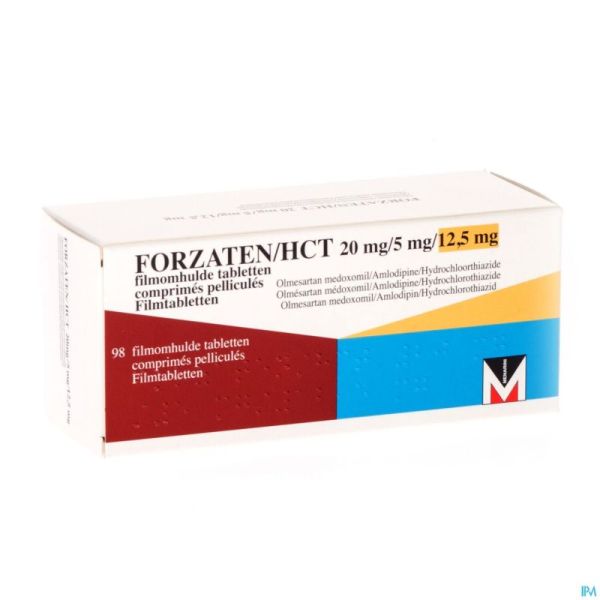 Forzaten/hct 20mg/ 5mg/12,5mg Comp Pell 98