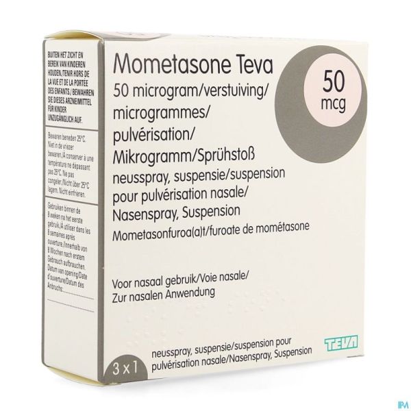 Mometasone Teva 50mcg Susp Pulv Nas 3 X 140