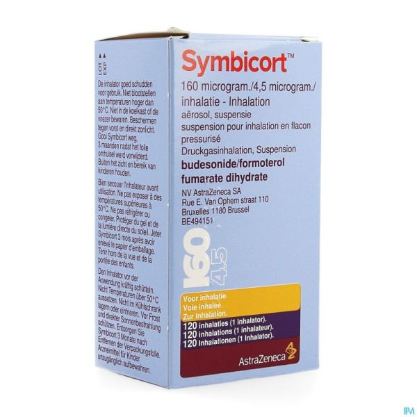 Symbicort 160mcg/4,5mcg Aerosol Doses 1x120