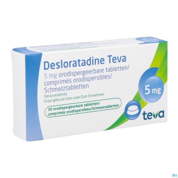 Desloratadine Teva 5mg Comp Orodisp 30 X 5mg