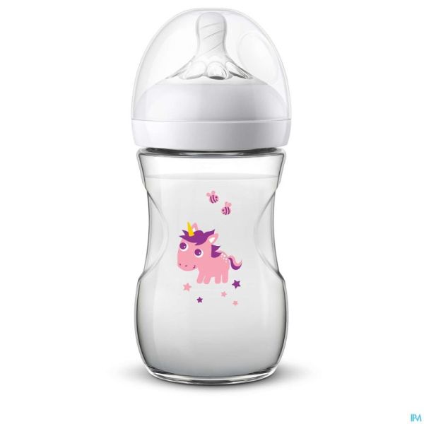Philips Avent Natural 2.0 Biberon 260ml Unicorn SCF070/25