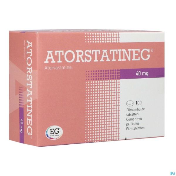 Atorstatineg 40mg Impexeco Comp 100 X 40mg Pip