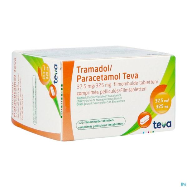 Tramadol Paracetamol 37,5mg/325mg Teva Comp Pel120