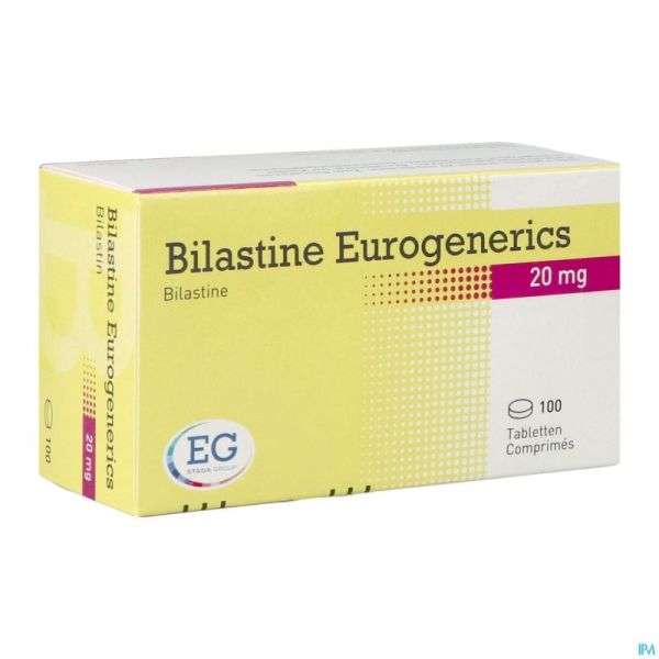 Bilastine Eurogenerics 20Mg Comp 100