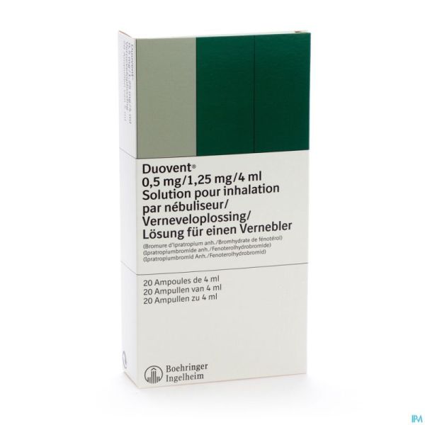 Duovent Vials Pr Inha 20x0,50mg