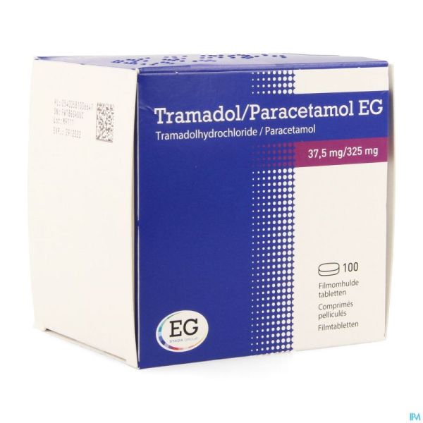 Tramadol Paracetamol EG 37,5Mg/325Mg Comp Pell 100
