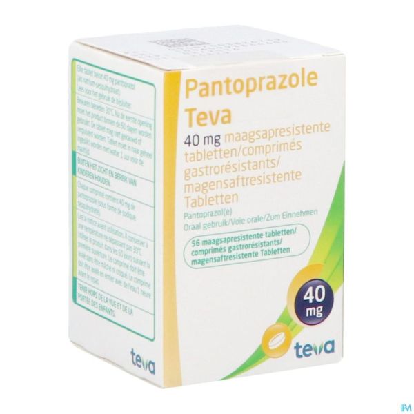Pantoprazole Teva 40mg Gastro Resist Comp 56 Fl