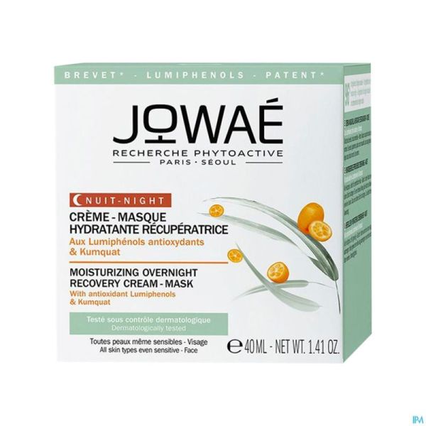 Jowae Creme Masque Hydratant Recup. Nuit Pot 40ml