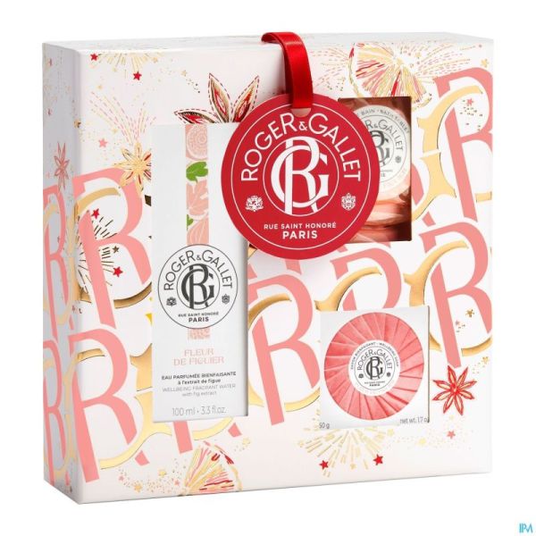 Roger&gallet Set Noel Fleur Figuier 100ml 3 Prod.