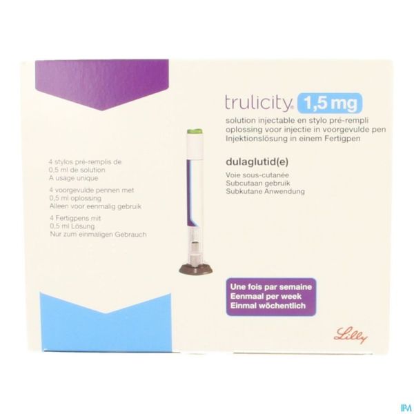 Trulicity 1,50mg/0,5ml Sol Inj Stylo Prerempli 4