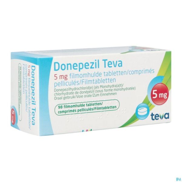 Donepezil Teva 5,0mg Comp Enrobe 98x 5,0mg